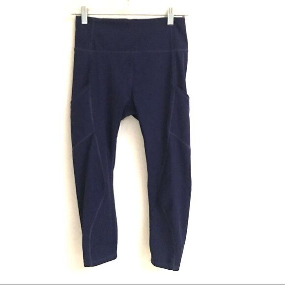 Guess navy cropped leggings S - Picture 1 of 3